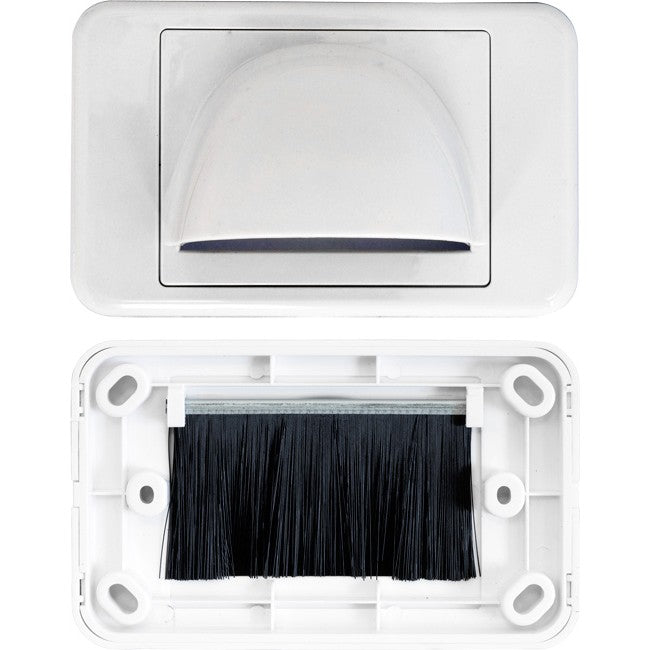 Brush Wall BullNose Plate In-Wall Cable Management