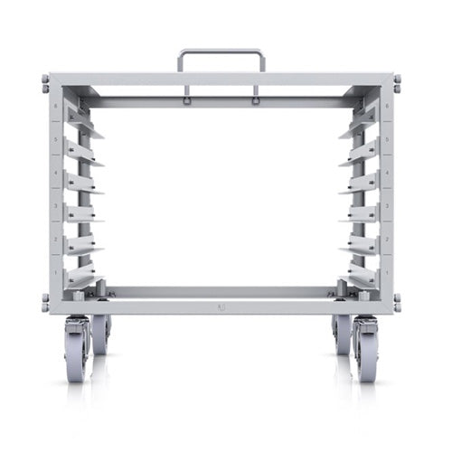 Ubiquiti Toolless Mini Rack, 6U-sized Device Rack with 24-port Blank Patch Panel