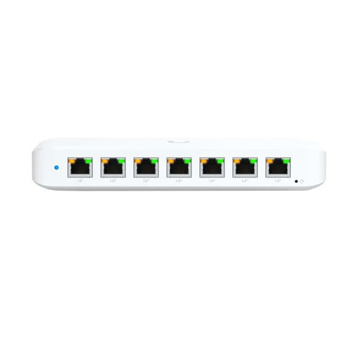 Ubiquiti Ultra 42W, Compact Layer 2, 8-port GbE PoE Switch, Versatile Mounting Options, 7 PoE/PoE+ No Power Supply, PoE++ Input,