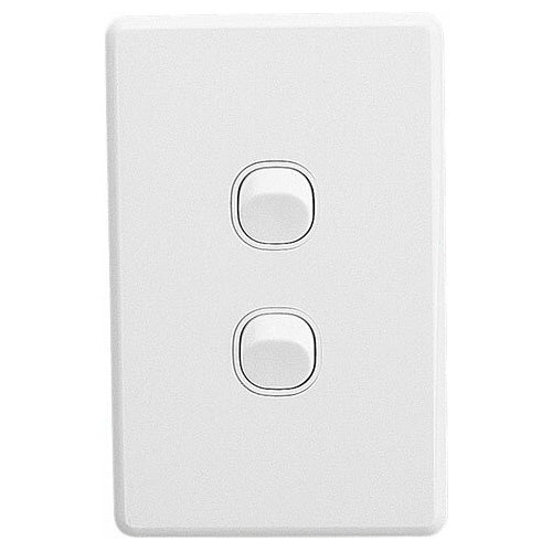 Clipsal Classic C2032VA-WE 2 Gang Switch 10AMP WHITE